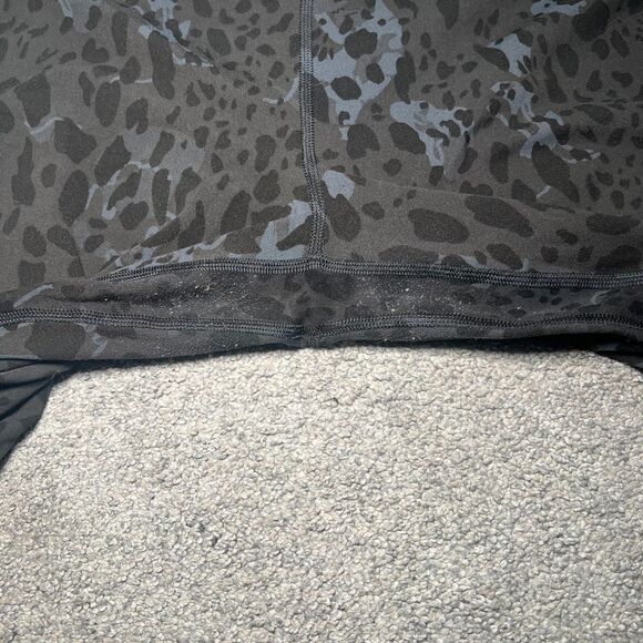 Lululemon Leggings Leopard Cheetah Women's Sz L (10) Black - Picture 5 of 5